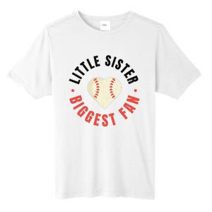 Baseball Sister 's Little Sister Biggest Fan Tee Ball Tall Fusion ChromaSoft Performance T-Shirt