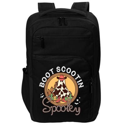 Boot Scootin Spooky Western Halloween Ghost Spooky Season Impact Tech Backpack