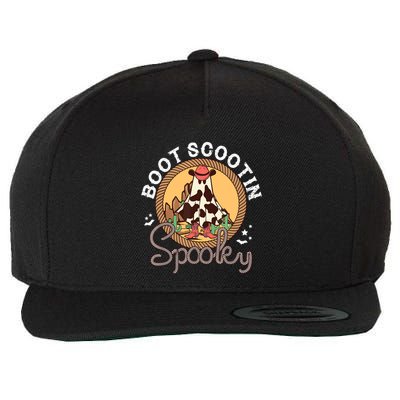Boot Scootin Spooky Western Halloween Ghost Spooky Season Wool Snapback Cap