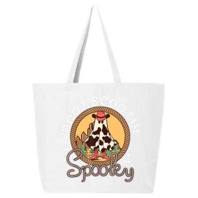 Boot Scootin Spooky Western Halloween Ghost Spooky Season 25L Jumbo Tote