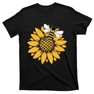 Bumblebee Sunflower Springtime Save The Bees Honeybee T-Shirt