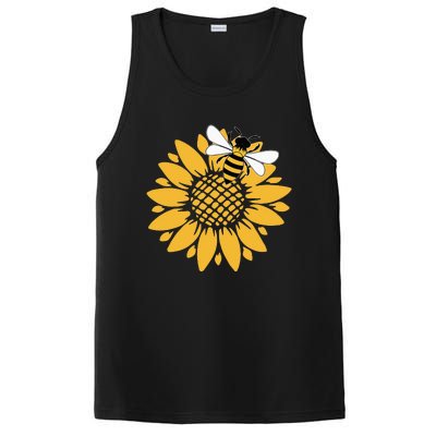 Bumblebee Sunflower Springtime Save The Bees Honeybee PosiCharge Competitor Tank