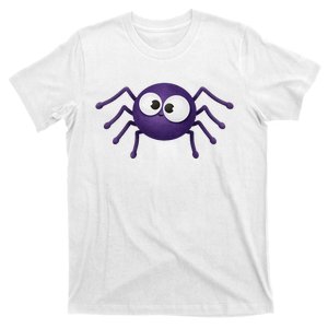 Blue Scary Spider Halloween T-Shirt