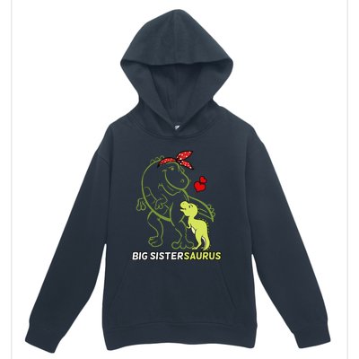 Big Sistersaurus Sister Dinosaur Baby Mother's Day Urban Pullover Hoodie