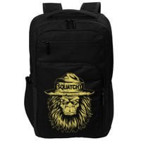 Bigfoot Squatchy Sasquatch Hat Smokey Retro Vintage Bear Impact Tech Backpack