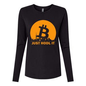 Bitcoin Shanghai Skyline Shanghai Bitcoin Maximalist Womens Cotton Relaxed Long Sleeve T-Shirt