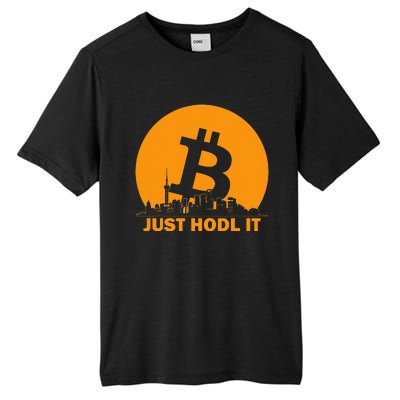 Bitcoin Shanghai Skyline Shanghai Bitcoin Maximalist Tall Fusion ChromaSoft Performance T-Shirt