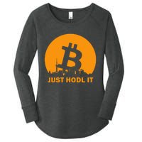 Bitcoin Shanghai Skyline Shanghai Bitcoin Maximalist Women's Perfect Tri Tunic Long Sleeve Shirt