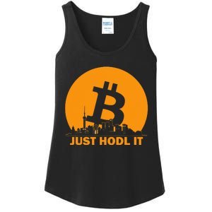 Bitcoin Shanghai Skyline Shanghai Bitcoin Maximalist Ladies Essential Tank