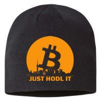 Bitcoin Shanghai Skyline Shanghai Bitcoin Maximalist Sustainable Beanie