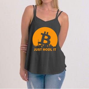 Bitcoin Shanghai Skyline Shanghai Bitcoin Maximalist Women's Strappy Tank