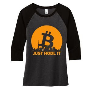 Bitcoin Shanghai Skyline Shanghai Bitcoin Maximalist Women's Tri-Blend 3/4-Sleeve Raglan Shirt