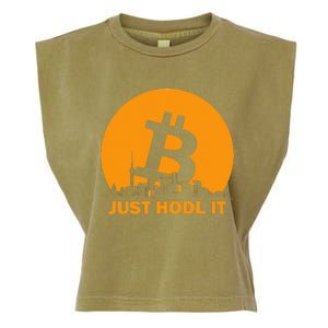 Bitcoin Shanghai Skyline Shanghai Bitcoin Maximalist Garment-Dyed Women's Muscle Tee