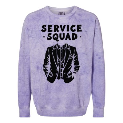 Butler Squad Service Household Estate Butler Colorblast Crewneck Sweatshirt