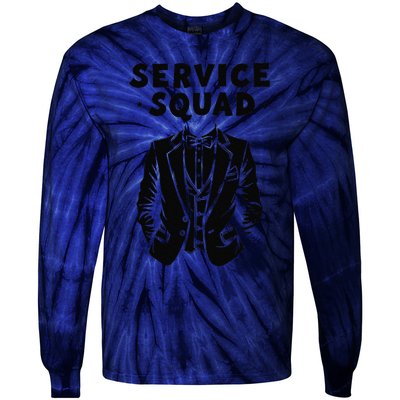 Butler Squad Service Household Estate Butler Tie-Dye Long Sleeve Shirt