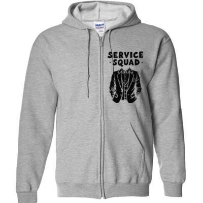 Butler Squad Service Household Estate Butler Full Zip Hoodie