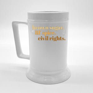 Brown Sugar Spice and Civil Rights Cute Black History Month Beer Stein