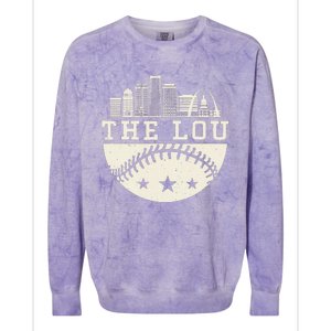 Baseball Season St. Louis The Lou Fan Hometown Colorblast Crewneck Sweatshirt