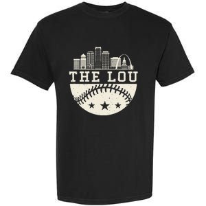 Baseball Season St. Louis The Lou Fan Hometown Garment-Dyed Heavyweight T-Shirt