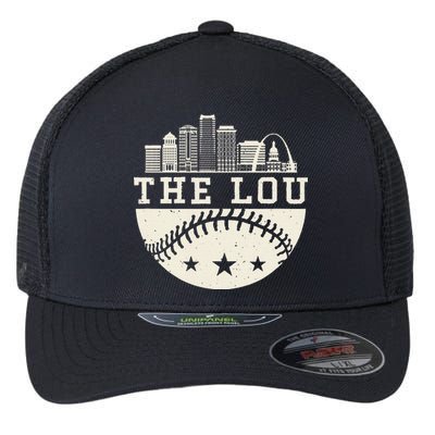 Baseball Season St. Louis The Lou Fan Hometown Flexfit Unipanel Trucker Cap