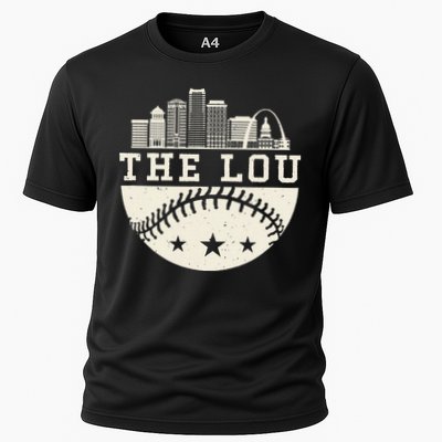 Baseball Season St. Louis The Lou Fan Hometown Cooling Performance Crew T-Shirt