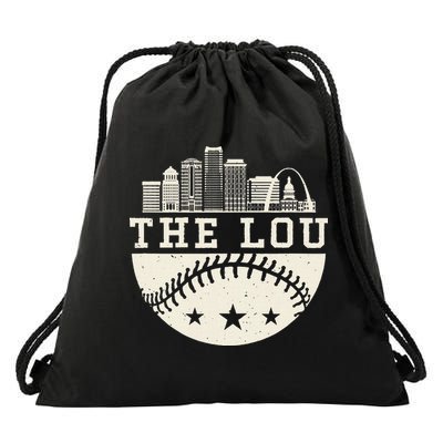 Baseball Season St. Louis The Lou Fan Hometown Drawstring Bag