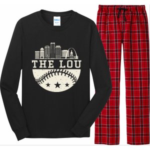 Baseball Season St. Louis The Lou Fan Hometown Long Sleeve Pajama Set