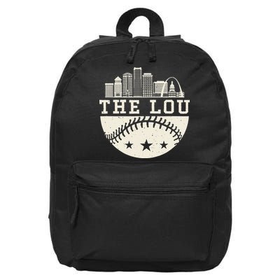 Baseball Season St. Louis The Lou Fan Hometown 16 in Basic Backpack