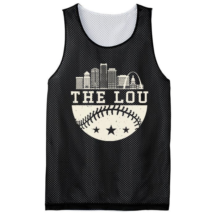 Baseball Season St. Louis The Lou Fan Hometown Mesh Reversible Basketball Jersey Tank