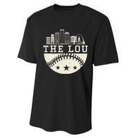 Baseball Season St. Louis The Lou Fan Hometown Performance Sprint T-Shirt