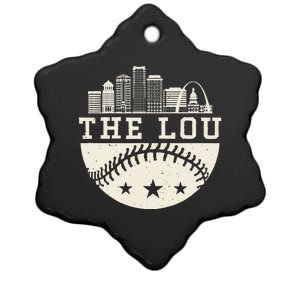 Baseball Season St. Louis The Lou Fan Hometown Ceramic Star Ornament