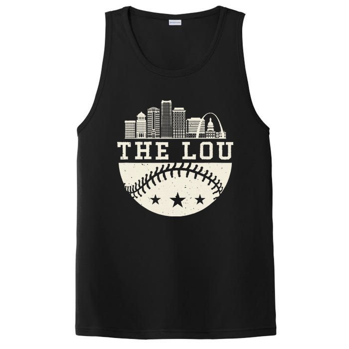 Baseball Season St. Louis The Lou Fan Hometown PosiCharge Competitor Tank