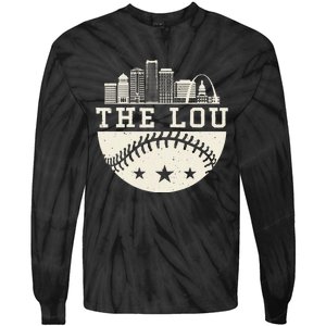 Baseball Season St. Louis The Lou Fan Hometown Tie-Dye Long Sleeve Shirt