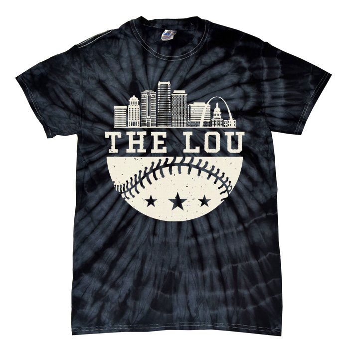 Baseball Season St. Louis The Lou Fan Hometown Tie-Dye T-Shirt