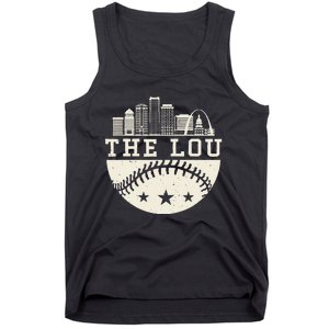 Baseball Season St. Louis The Lou Fan Hometown Tank Top