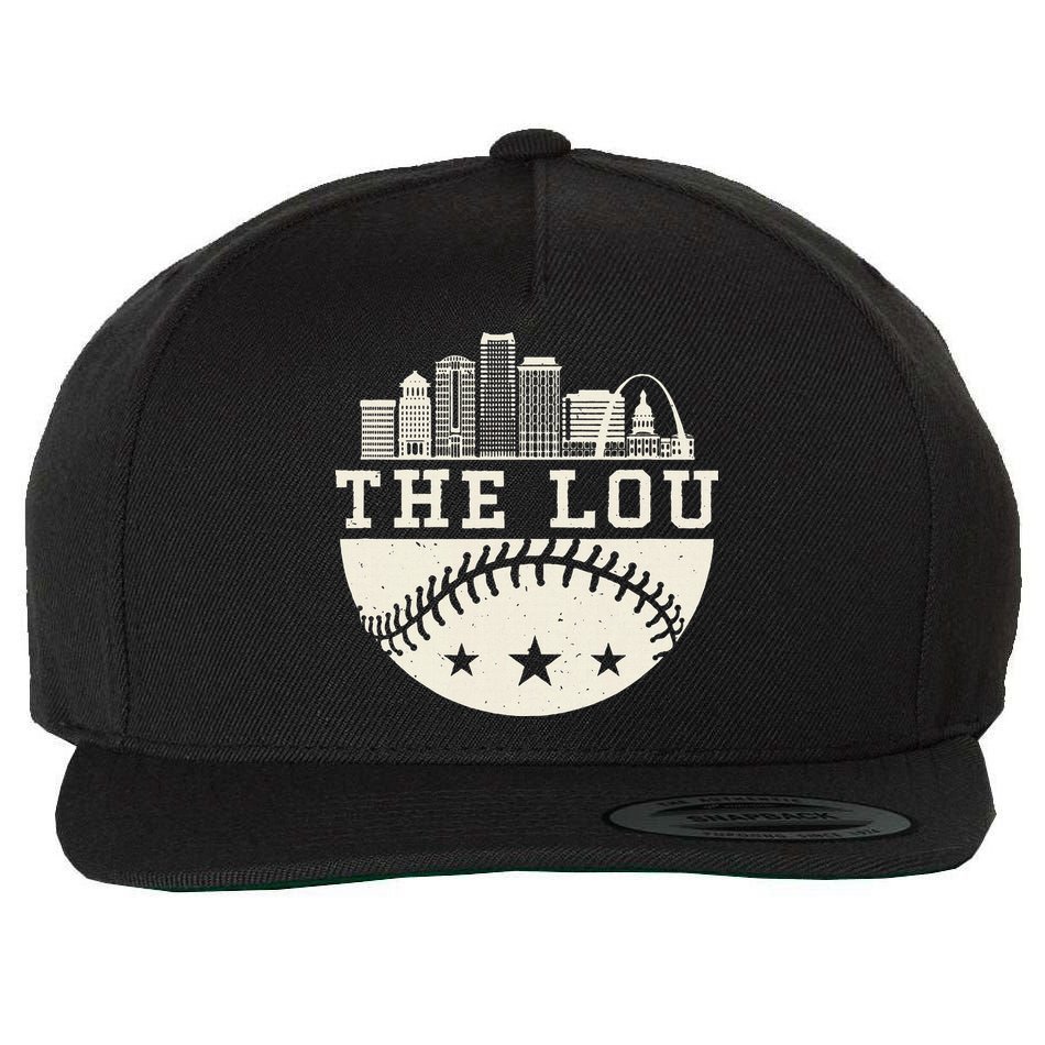 Baseball Season St. Louis The Lou Fan Hometown Wool Snapback Cap
