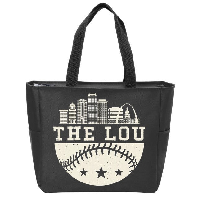 Baseball Season St. Louis The Lou Fan Hometown Zip Tote Bag
