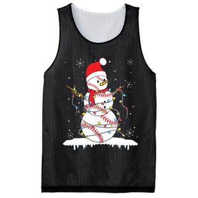 Baseball Snowman Santa Hat Christmas Baseball Player Gift Mesh Reversible Basketball Jersey Tank