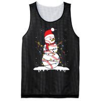 Baseball Snowman Santa Hat Christmas Baseball Player Gift Mesh Reversible Basketball Jersey Tank