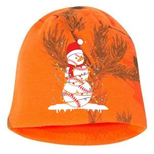 Baseball Snowman Santa Hat Christmas Baseball Player Gift Kati - Camo Knit Beanie