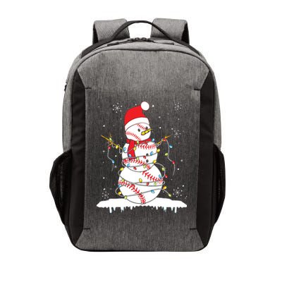 Baseball Snowman Santa Hat Christmas Baseball Player Gift Vector Backpack