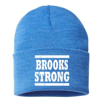 Brooks Strong Squad Family Reunion Last Name Team Custom Gift Sustainable Knit Beanie