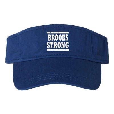 Brooks Strong Squad Family Reunion Last Name Team Custom Gift Valucap Bio-Washed Visor