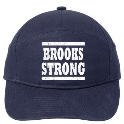 Brooks Strong Squad Family Reunion Last Name Team Custom Gift 7-Panel Snapback Hat