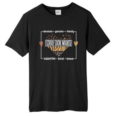 Best School Social Worker Appreciation Tall Fusion ChromaSoft Performance T-Shirt