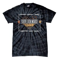 Best School Social Worker Appreciation Tie-Dye T-Shirt