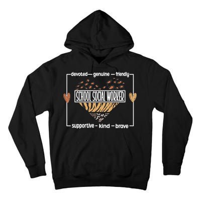 Best School Social Worker Appreciation Tall Hoodie