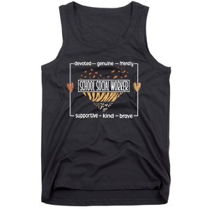 Best School Social Worker Appreciation Tank Top