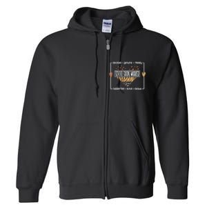 Best School Social Worker Appreciation Full Zip Hoodie