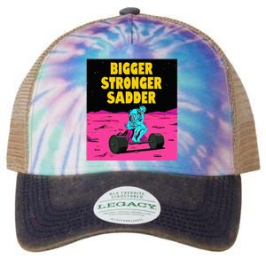 Bigger Stronger Sadder Weightlifting Bodybuilding Legacy Tie Dye Trucker Hat